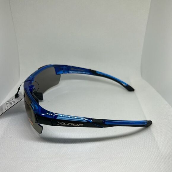 X-Loop Semi-Rimless Mirrored Sunglasses - Picture 3 of 3